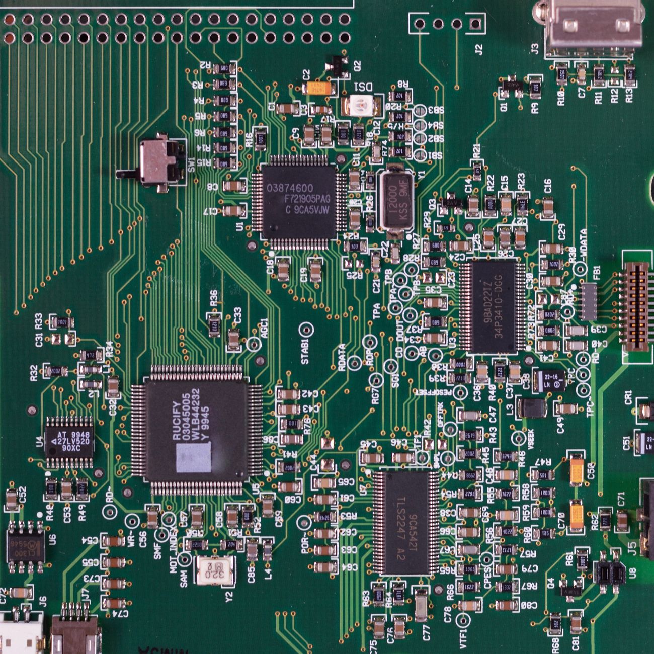 Memory chip wafers and DRAM modules on a semiconductor production line